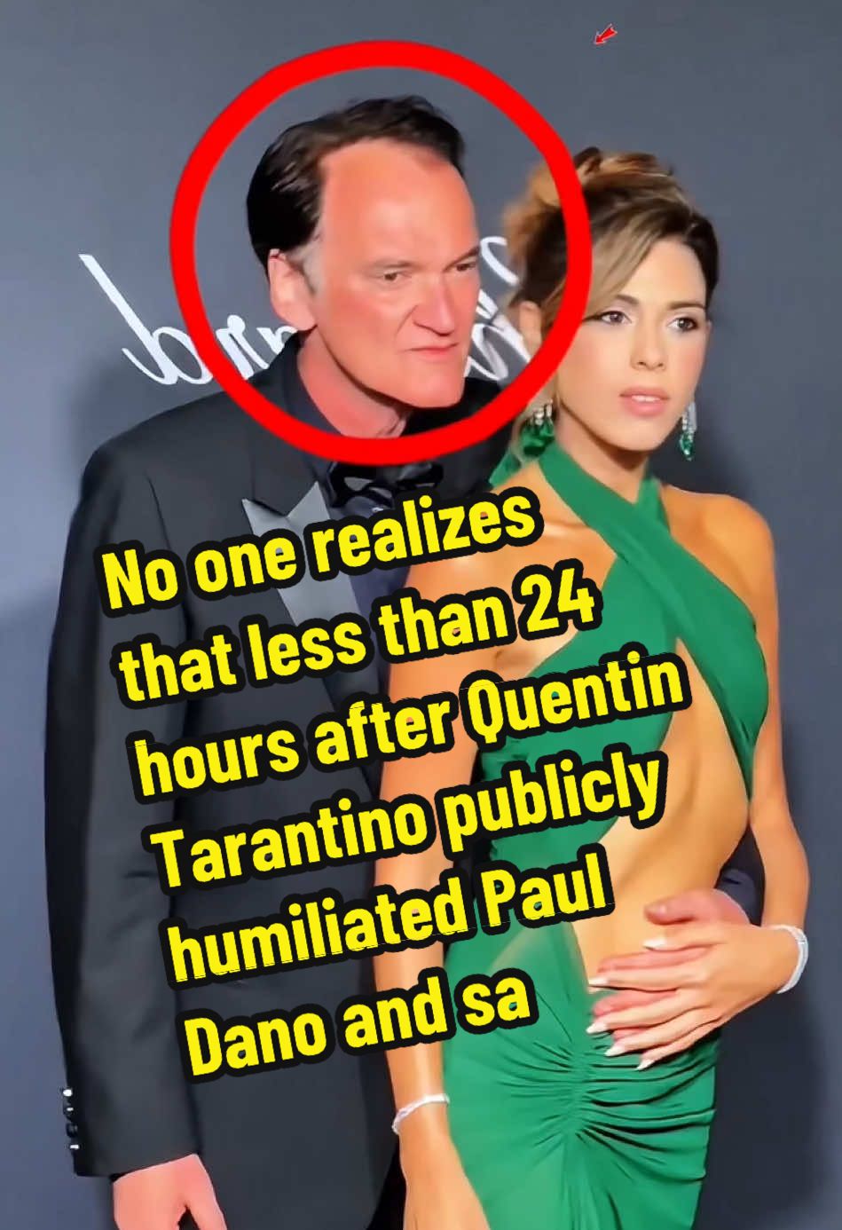 No one realizes that less than 24 hours after Quentin Tarantino publicly humiliated Paul Dano and said Dano was the worst actor in America, Dano relied on just three moves to turn Tarantino into a joke!#usa #fyp #celebrity #quentintarantino #pauldano