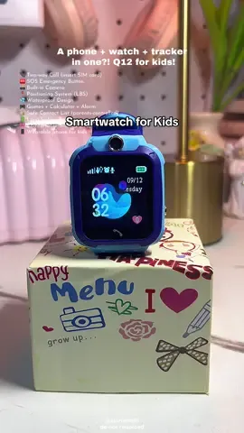 Your child is active, playful, and sometimes lumalayo—so you give them a Q12 Smart Watch para safe, reachable, and easy to monitor. Waterproof, may SOS, may camera, and pwede tawagan anytime. Perfect for school & outdoors. 💙✨ #kidsmartwatch  #Q12smartwatch #smartwatchkids  #kidswatch  #viralvideo 