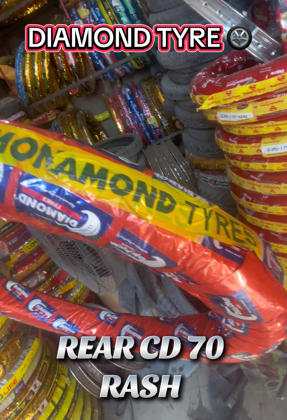 DIAMOND RASH TYRE REAR CD 70 #DIAMON #creatorsearchinsights #CD70 #vairal #foryou 