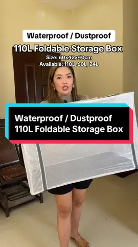 Waterproof / Dustproof Foldable Storage Box  #storagebox #foldablestoragebox #waterproofstoragebox #affordablestoragebox #fyp 