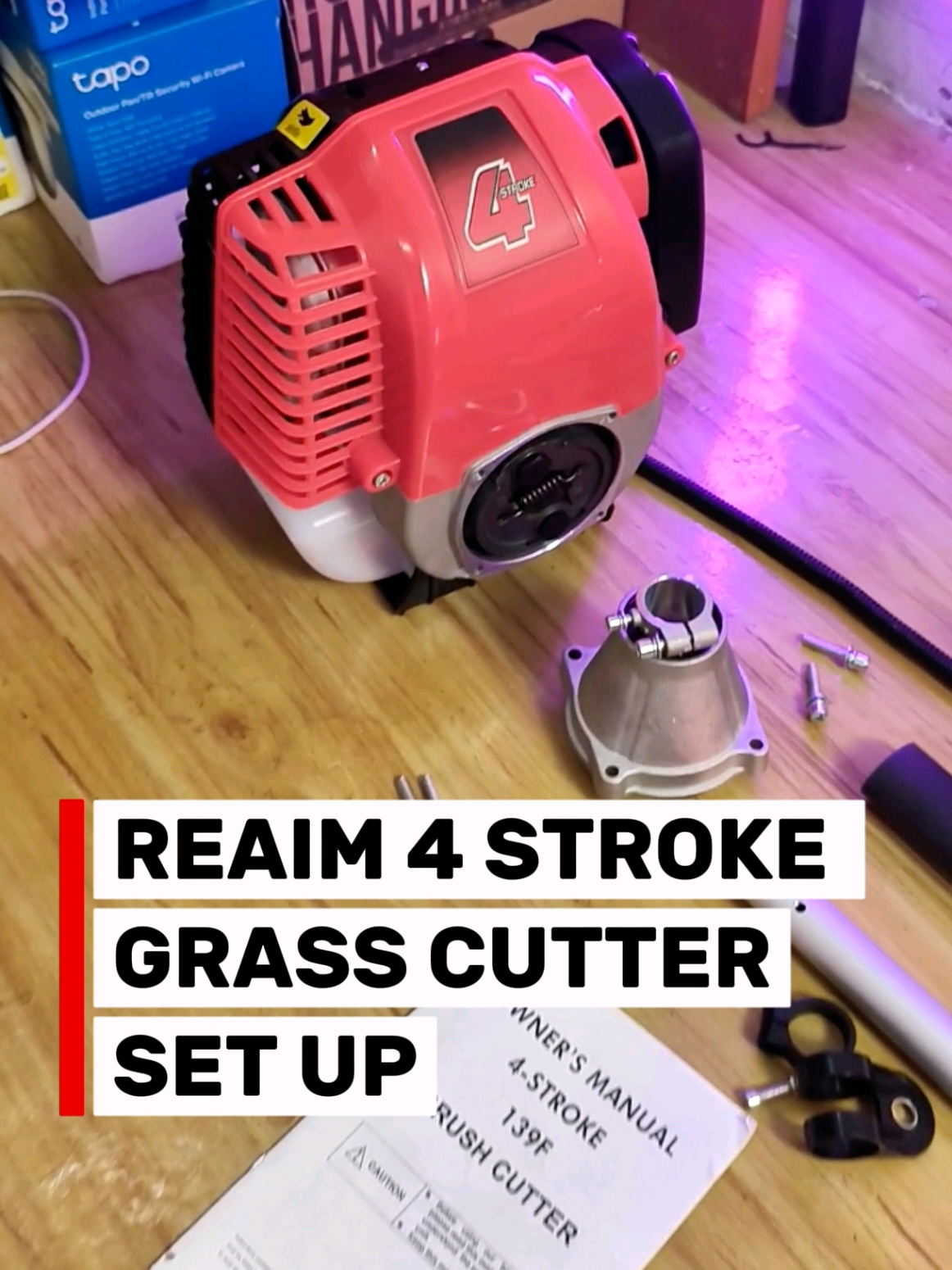 Reaim 4 stroke grass cutter set up. #reaim #grasscutter #mower #4strokegrasscutter #howtoassemblegrasscutter 