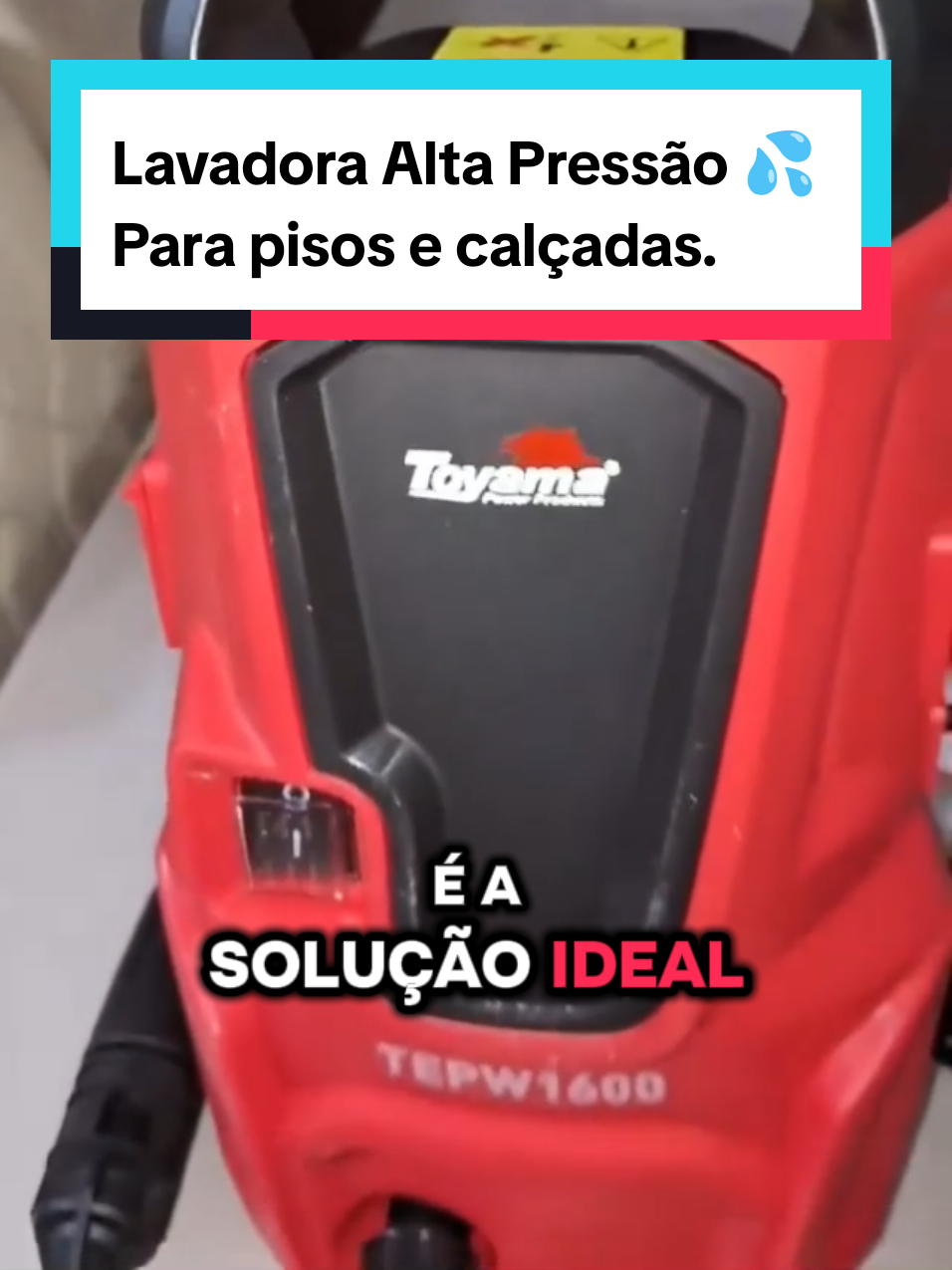 🔥 Dê adeus à sujeira com a Lavadora Toyama TEPW1600! Com 1000W de potência e pressão de até 1305 PSI, ela é perfeita para limpar carros, motos, áreas externas e muito mais. Compacta, leve e com sistema Auto Stop que economiza água e energia. ✨ Limpeza e tecnologia é aqui com a Novidades Net Shop! #LavadoraToyama #AltaPressão #LimpezaProfunda #CasaLimpa #CarroBrilhando 