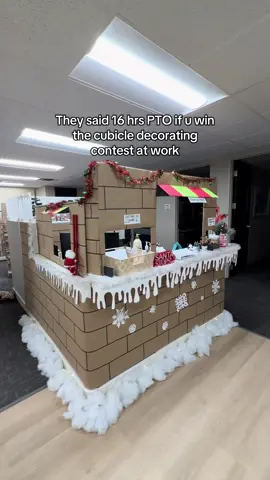Yeah.. that pto is MINE @CareAparent #work #cubedecor #christmasdecor #christmasdecorations #christmas 