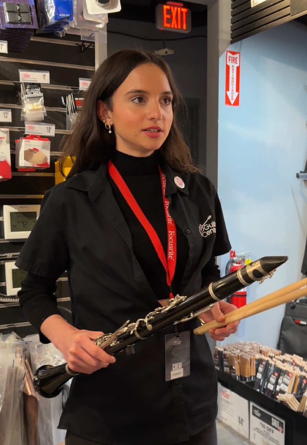 drumsticks or clarinet?