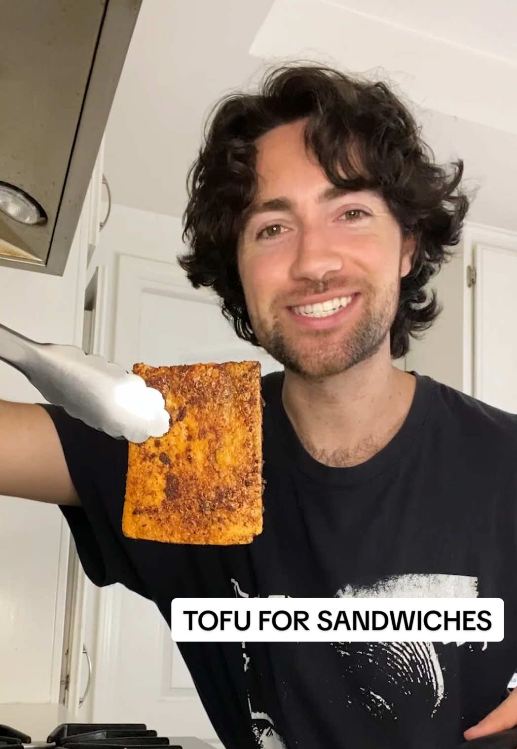 Tofu Deli Slices! *Repost since everyone loves this recipe! 🙌 So simple but it makes all the difference especially in a sandwich 🥪 Full Recipe: 1/2 block tofu (I usually use fava bean tofu because it’s soy free)  1 tbsp avocado oil  Pinch salt Black pepper  Garlic powder  Smoked paprika  1 tsp coconut aminos  *If you’re using fava or chickpea tofu it’s much easier to do in an air fryer or oven so it doesn’t break!* #vegan #plantbased #veganrecipe #tofu #highprotein     