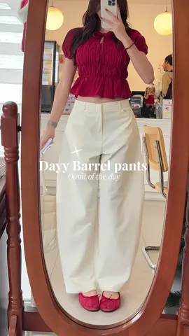 กางเกงทรงบาเรลที่ถูกต้อง🥹🍒 #กางเกงทรงบาเรล #กางเกงทรงขาโค้ง #barrelpants #กางเกงขายาว 