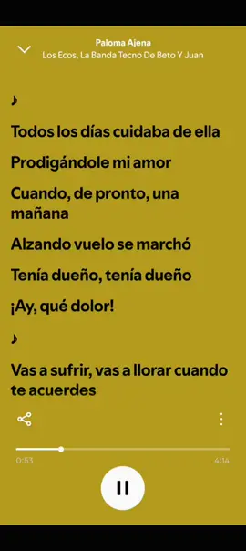Paloma Ajena 🕊️🥺 #pypシ #music #spotify #Cumbia  #palomaajena🎶🎵🎶💃😁 