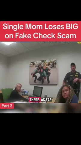 Single Mom Loses BIG on Fake Check Scam #cops #police #copsusa🚔🇺🇸 #policeofficer #foryou 
