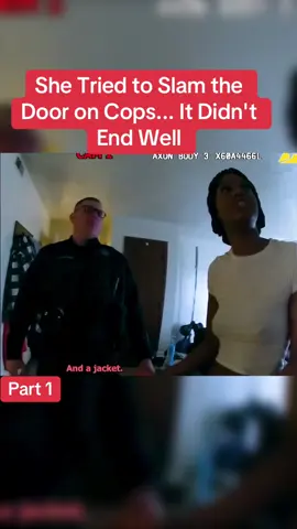 She Tried to Slam the Door on Cops... It Didn't End Well #cops #police #copsusa🚔🇺🇸 #policeofficer #foryou 