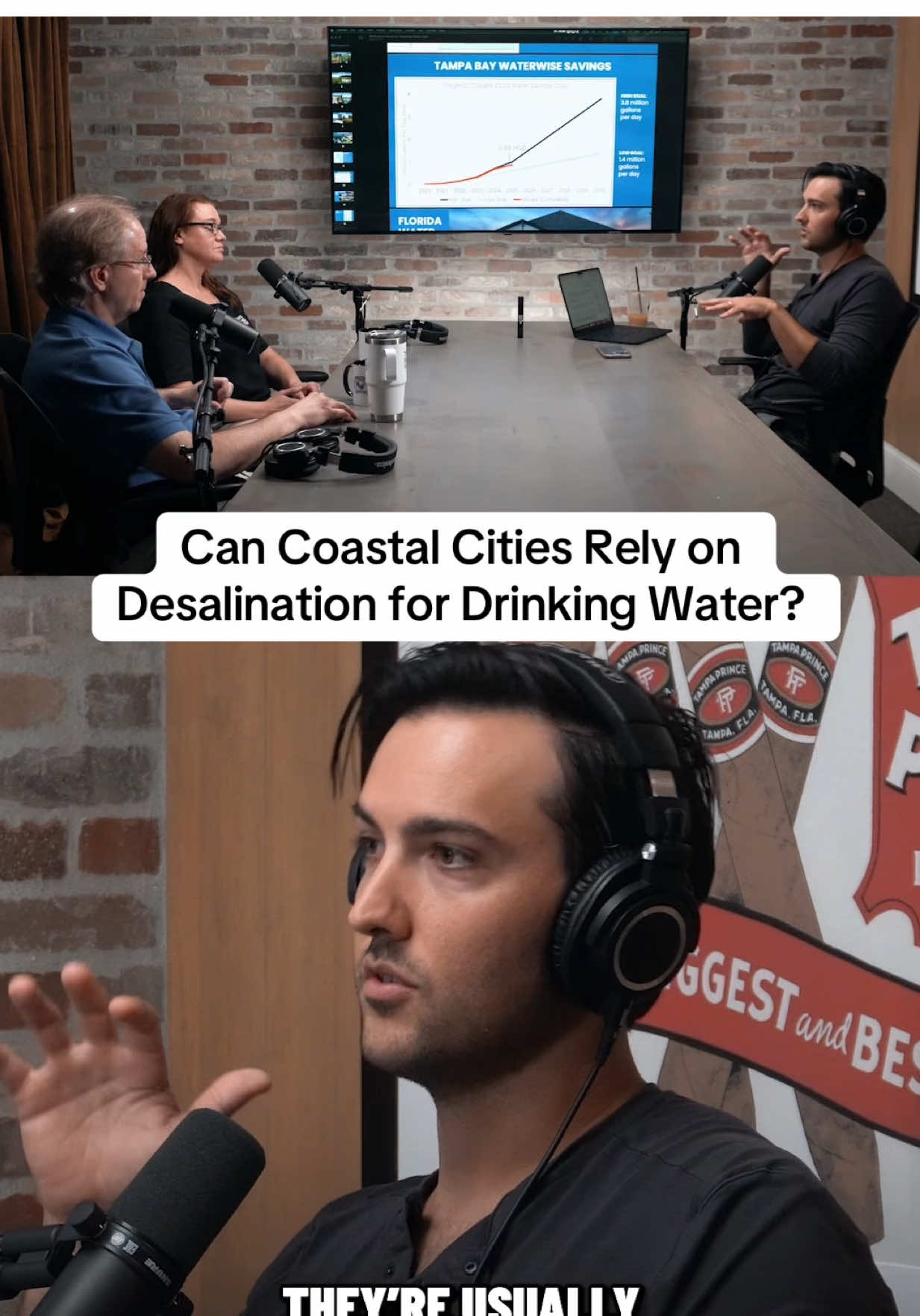 Desalination is one of the most expensive ways to produce drinking water, but it plays a critical role in Tampa Bay’s long-term water security. Warren Hogg explains that while groundwater and surface water are far cheaper to treat, desalinated water can cost four times as much due to the energy required to push saltwater through high-pressure membranes. Despite the cost, desalination provides something other sources cannot. During prolonged droughts, when rivers, reservoirs, and aquifers are stressed, the ocean remains a constant supply. That reliability makes desalination a key resiliency tool in Tampa Bay’s water system, ensuring Florida can meet demand even when rainfall disappears. Episode Guests: Warren Hogg, Chief Science Officer of Tampa Bay Water, and Amelia Brown, Demand Management Program Manager Episode 164 of The TBD POD is now live on all major podcast platforms.