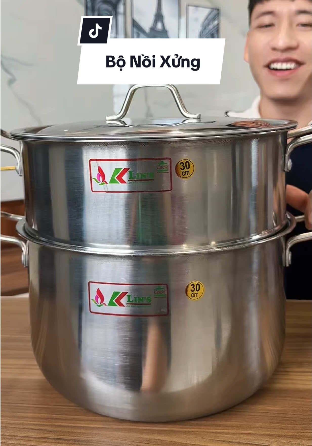 Bộ nồi xửng Klins #haohomhinh #bonoixunghap 