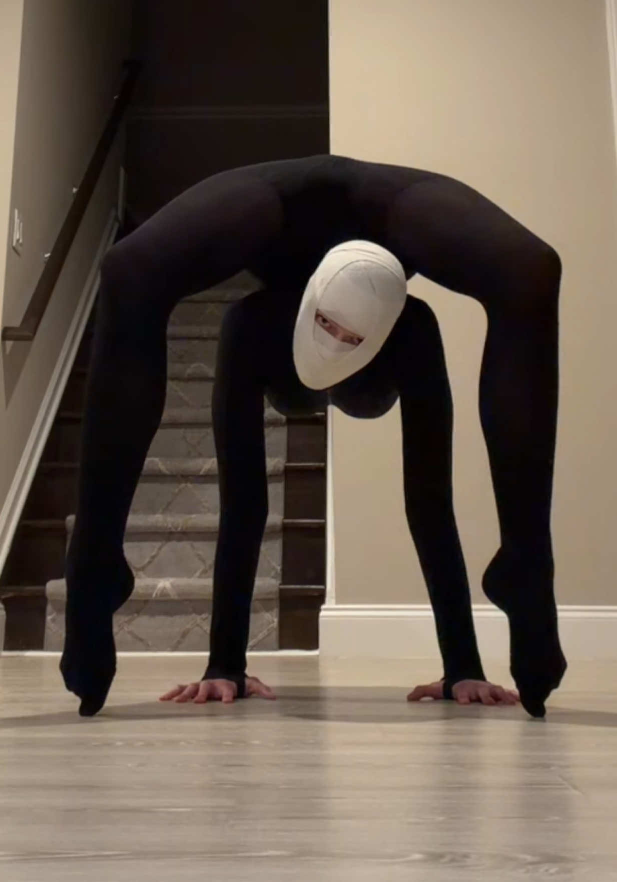 hehe don’t need special effects 🕸️👻 #flexibility #rhytmicgymnastics #talent #scary #horror 