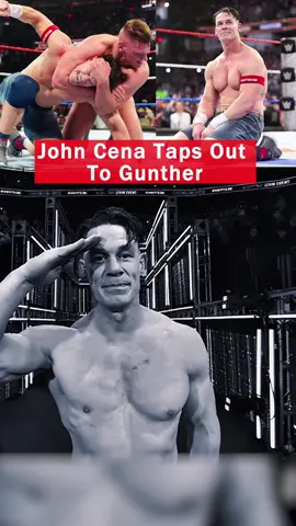 John Cena taps out to gunther 😔 #johncena #WWE #wwetiktok #wwefans #wrestling