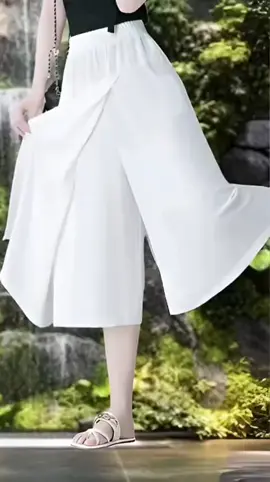 High Waisted  Trauser Split Skirt Pants #skirtpants #highwaiste #splitskirtpants  #women  #carnelianfaynds 