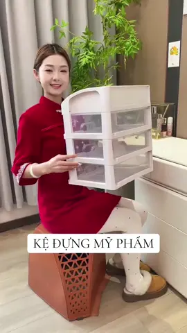 Hộp đựng mỹ phẩm đẹp và tiện dụng, kiểu ngăn kéo, dễ sử dụng và thuận tiện