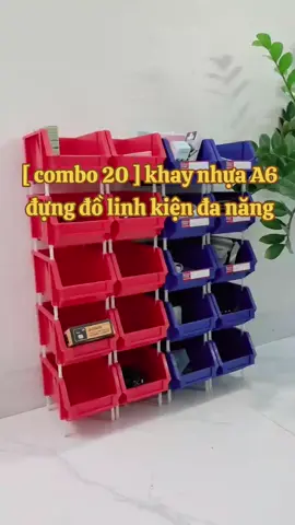 Combo 20 khay nhựa A6 cao cấp đựng linh kiện đinh tán ốc vít #phutungphukienxemay #duongducphuc💔😔 #xuhuong 