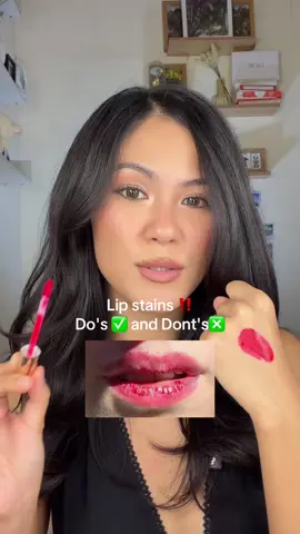 Lip stains do's and don'ts! Made mine last long without drying my lips for more than 6hrs! @RSG Ready Set Glow 