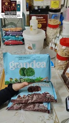 Grandea Cookie Crumbs Matcha 454g | Serdak Biskut Matcha | Cookie Crumble | Halal Certified