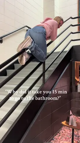 i do everything but go to the bathroom… #walkingthehalls #allovertheplace #cute #fypシ゚viral #blowup