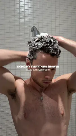 Doing my everything shower in the gym washroom after a workout  Products Featured  @Aesop Hand Soap, Bar Soap, and Fragrance  @CeraVe Gentle Hydrating Cleanser  @Skinfix Triple Lipid Cream  @Grown Alchemist Body Exfoliator  @SALT & STONE Deodorant  @Davines Shampoo & Conditioner  #everythingshower #shower #menshygiene #mensgrooming 