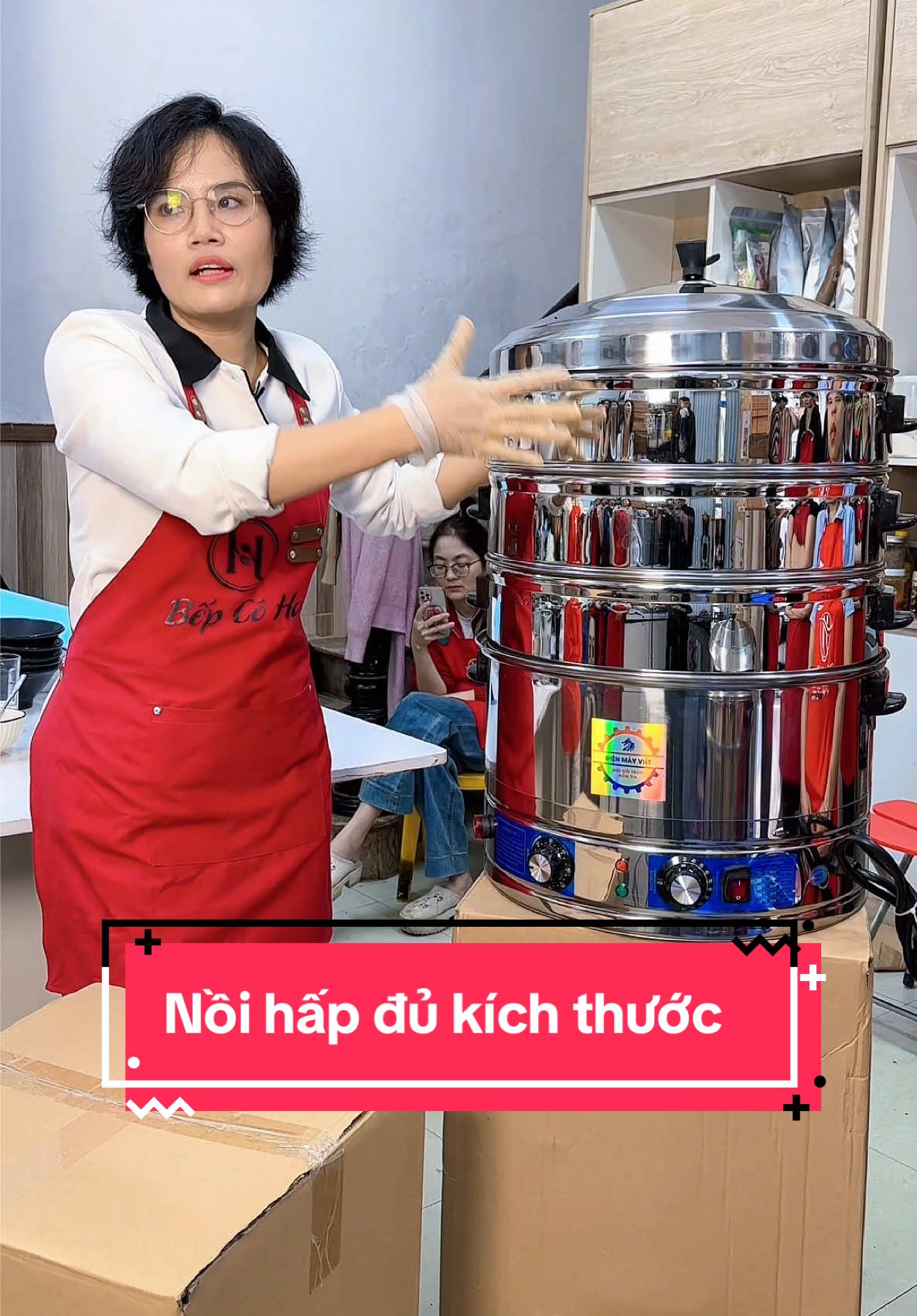 Nồi hấp xôi đã về đủ size cho mọi người lựa chọn rồi nhé #bepcoha #hapxoi #tiktoknew #doxoi