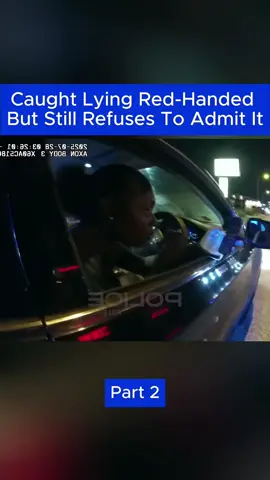 Caught Lying Red-Handed But Still Refuses To Admit It P.2 #copsbodycam #policecam #trafficpolice 