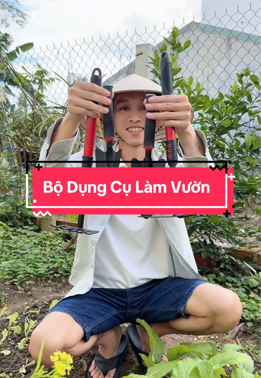 Bộ 4 món dụng cụ làm vườn #thientimi 