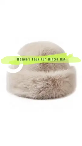 Women's Winter Fox Fur Hat, Thick Warm Knit Ear Protection Cap, Hand Washable, Perfect Holiday Gift, Elegant Faux Leather Design #fauxfurcomforter #rhinestonehoodie #crochetbeanie #fauxfurhoodie #catfurkeychain #bolsasdenavidad🎅🏼🎄🎁☃️⛄❄️ #holidayfleece #furmaxmakeupvanity #personalizedhats #cozywintermusthave