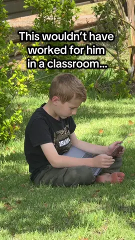 This wouldn’t have worked for him in a classroom… so we chose a different way 🤍 Not easier. Not perfect. Just what he needs. Homeschool mamas, you’re not alone 🤍 #homeschoolmom #homeschoollife #learningathome #gentleparenting #neurodiversity