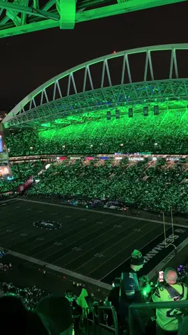 Seattle Seahawks vs LA Rams laser halftime show #foryoupageofficial #seahawks #seattle #pnw #letsgo 