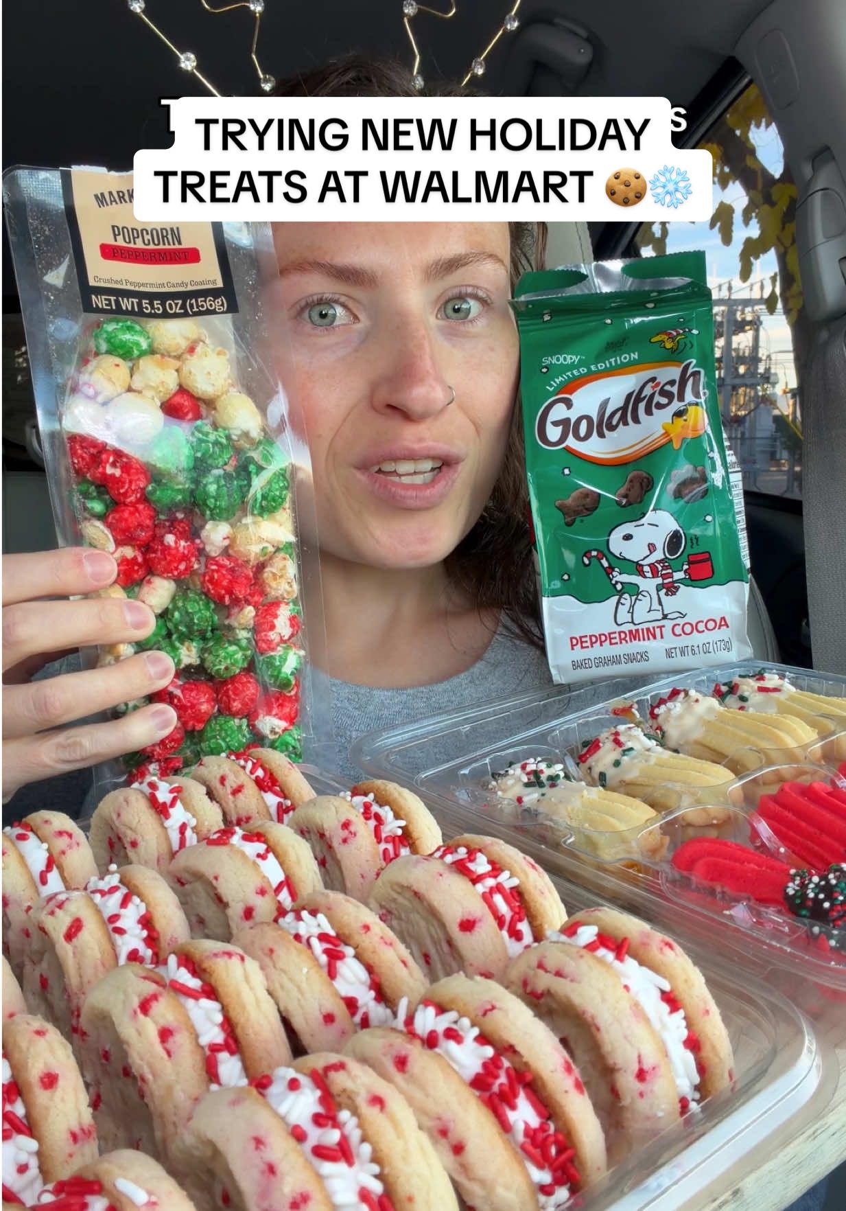 Replying to @Kami Have you tried any holiday treats from Walmart’s bakery this season? ❄️🍪♥️ #walmartfinds #christmas #dessert #foodreview #cookies 