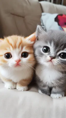 They looked at the camera and said: “Yep. This is our internet now.” 🐾 Watch till the end if you believe in instant happiness. #kittensoftiktok #cute #catvideo #fyp #viral 
