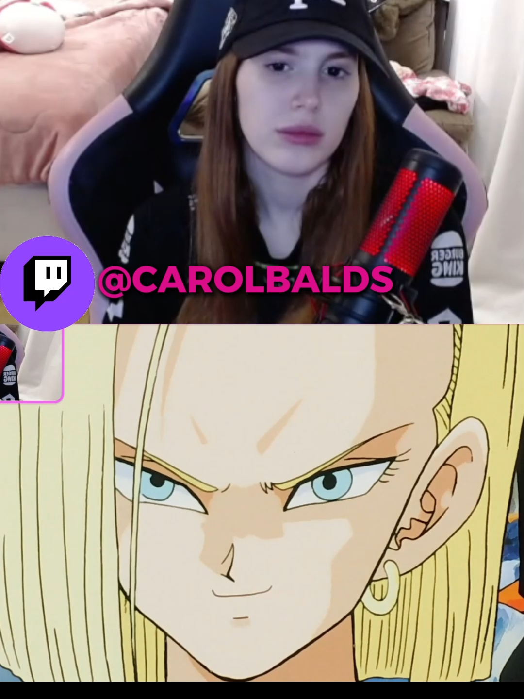 Carol Balds ASSISTINDO Dragon Ball Z EP 194 FINAL SAGA CELL#carolbalds #dragonballz #goku