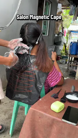 Para sa mga hairdresser jan at may salon kailangan nyo ito #magneticcape #salon #hairdresser #kapa 