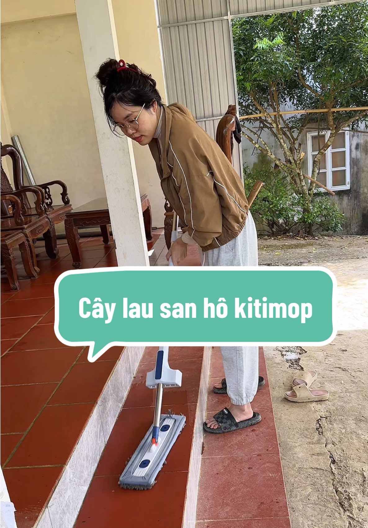 Cây lau nhà san hô bản lớn, thiết kế tự vắt công thái học tiện lợi #caylaunha #caylaunhatuvat #kitimop #caylausanhotuvat #hanhmet7review 