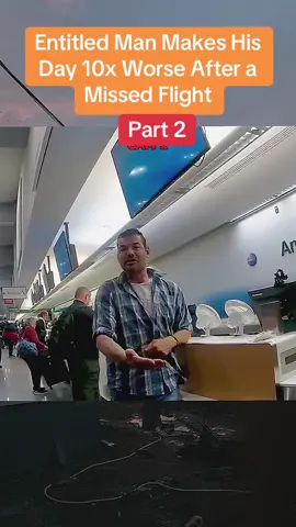 Entitled Man Makes His Day 10x Worse After a Missed Flight #police #cops #usa 
