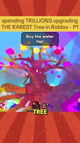 spending TRILLIONS upgrading THE RAREST Tree in Roblox - P1 #viral #roblox #Minecraft #game #gameplay 