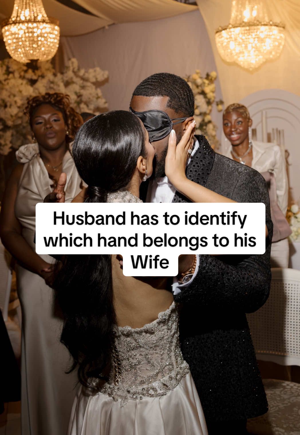 The ending is CRAZY!😳 how did he do? #wedding #game #kristenandreafewedding 