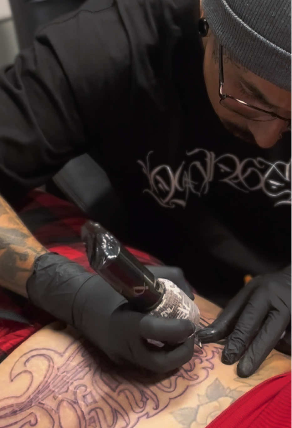 Cant wait to finish it up,  #tattoo #tattoos #tattooartist #lettering #letteringtattoo 