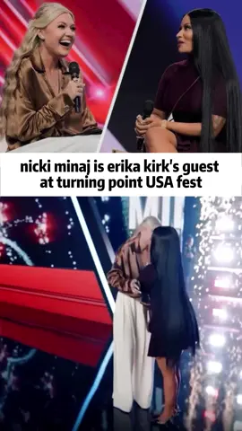 Nicki minaj is erika kirk's guest at turning point USA fest#usa #tiktok #fyyyyyyy #trump 