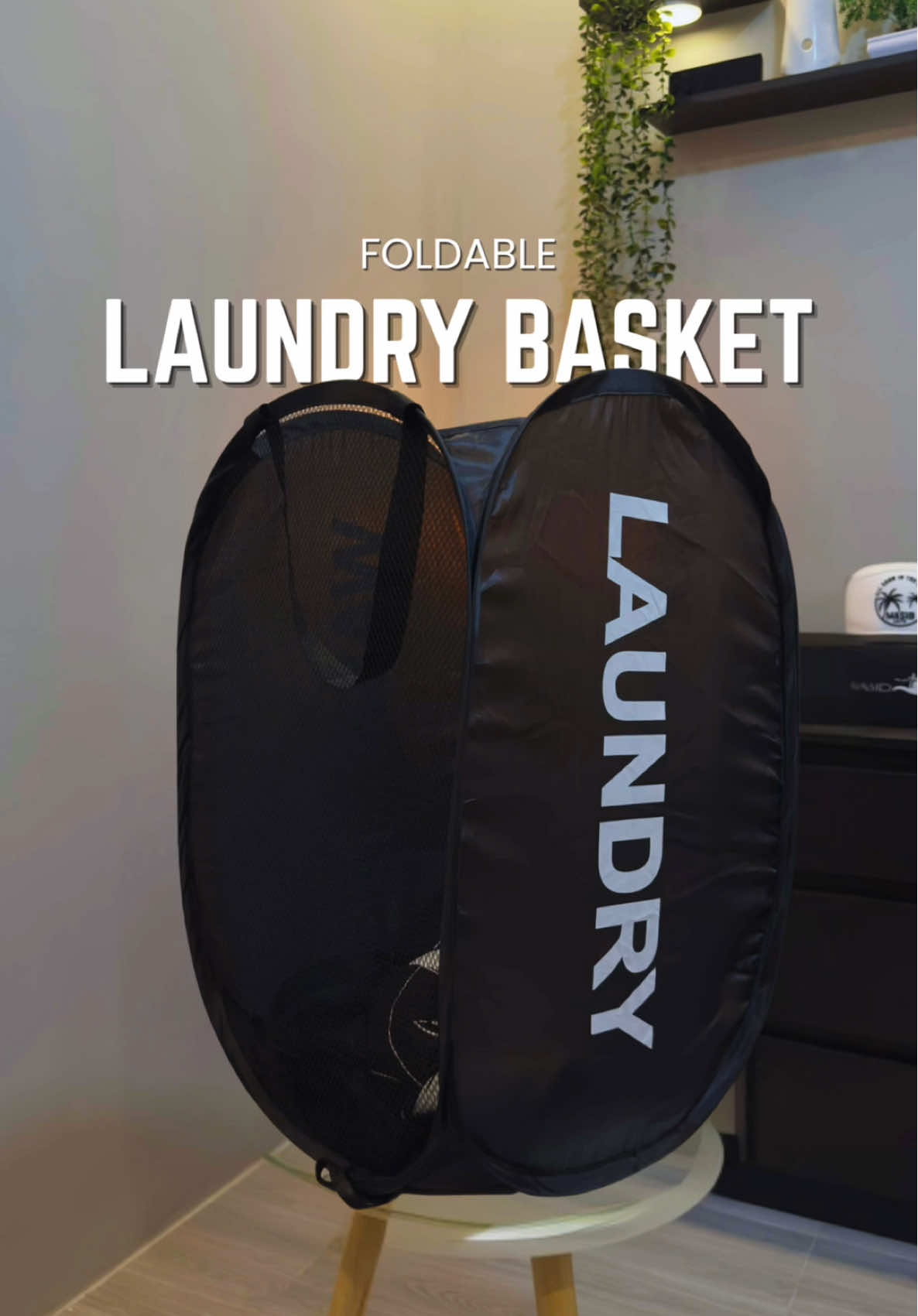 Space-saving portable laundry basket 🧺  #laundrybasket #foldablelaundrybasket #laundry #washme #SIRPER 