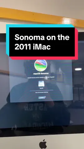 MacOS Sonoma on the 2011 iMac #Tech #apple #macos #techtok #yaptech