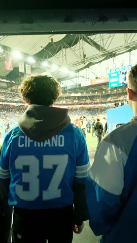 got to play catch with my brother… and some other cool stuff #lions #bts #nationalanthem @justine @Joe Cipriano 
