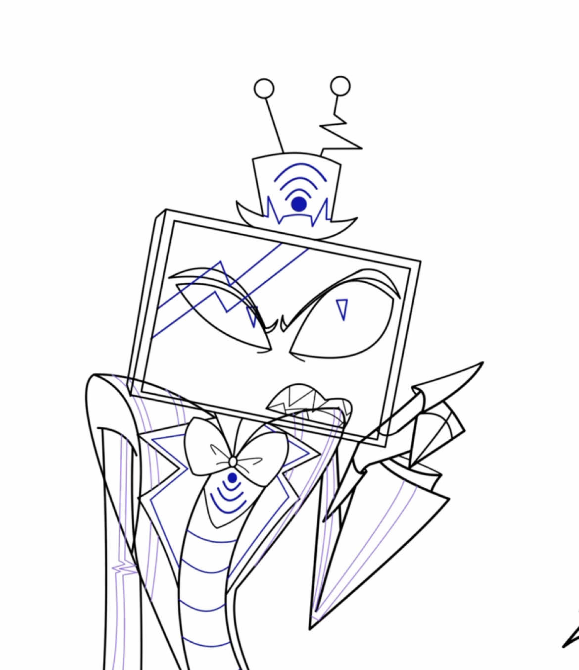 What’s the word? DIRECT! Fan Hazbin hotel animation behind the scenes! . . . . Here are behind the scenes of my Vox fan animation! #voxanimation #hazbinhotelfananimation #hazbinhotelfanart #christianborleclip #foryoupage