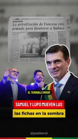 operaciones por detrás, viejas recetas y negocios en juego. #rodrigopaz #edmanlara #samueldoriamedina #noticiasbolivia #bolivia 