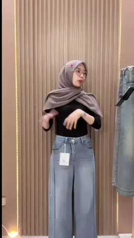 LULU Biru Premium Kulot Highwaist Celana Wanita#celanapanjangwanita #celanawanita #fyp 