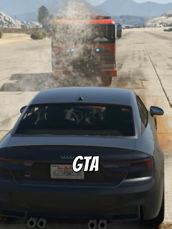What Happens When You Spray a Burning Car with a Fire Truck in GTA Games #GTAGaming #GTAMyths #GamingShorts #TikTokGaming #GTAFacts 