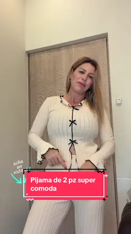 Este conjunto de pijama súper cómoda y linda para dormir #findeañocontiktokshop #pijama #pijamasmujer #pijamalinda #ropademujer 