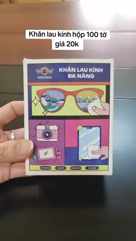 Khăn lau kính hộp 100 tờ giá 20k #khanlaukinh #phuonghue065 #dogiadung #review #viral 