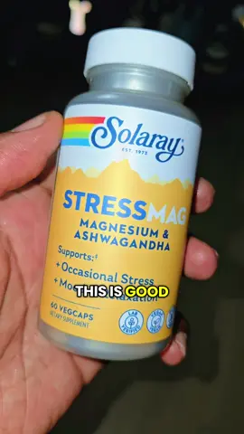 Try the StressMAG BY #Solaray  it has #magnesium and #Ashwagandha 60 Vegan Caps that is easy to take. Now available on the #tiktokshop Click on the shopping cart and grab one! #tiktokshopcreatorpicks 